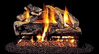 Peterson Charred Rugged Split Oak Vented Gas Log Set